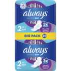 Always Ultra Day Sanitary Towels with Wings Size 2 Long 20 Pack