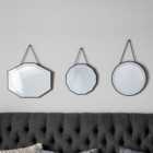Set of 3 Raphine Scatter Mirrors