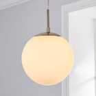 Hamptworth Dome Frosted Glass Pendant Light