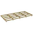 Power Sheds Pressure Treated Garden Building Base Kit - 16 x 8ft