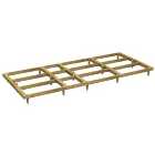 Power Sheds Pressure Treated Garden Building Base Kit - 14 x 6ft