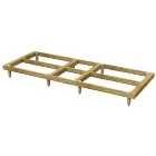 Power Sheds Pressure Treated Garden Building Base Kit - 10 x 4ft