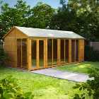 Power Sheds Apex Shiplap Dip Treated Summerhouse - 18 x 8ft