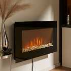 Wall Mounted Electric Fire with Pebbles