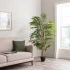 Artificial Natural Bamboo Tree in Black Plant Pot
