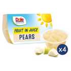 Dole Diced Pears in Juice Multipack 4 x 113g