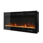 Livingandhome 80 Inch Electric Fire Insert Wall Mounted Fireplace