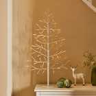 3ft LED White Table Top Twig Tree