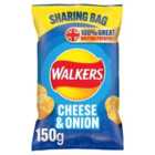Walkers Cheese & Onion Sharing Bag Crisps 150g