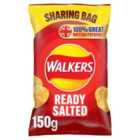 Walkers Ready Salted Sharing Bag Crisps 150g