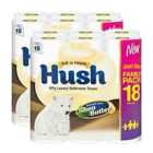 36 Rolls of Hush Shea Butter Toilet Paper - 3ply