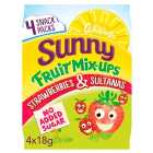 Whitworths Sunny Fruit Mix-Ups Strawberries & Sultanas 4 x 18g