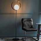 Ensora Lighting Rian Floor Lamp Silver/Black