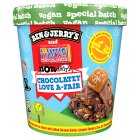 Ben & Jerry's Tony's Dairy Free Vegan LoveA-Fair Chocolate Caramel Ice Cream, 465ml