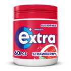 Extra Strawberry Flavour Sugarfree Chewing Gum Bottle 60 Pieces 84g