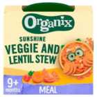 Organix Sunshine Veggie & Lentil Stew Baby Food 9 months 190g