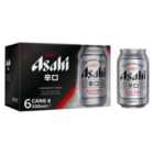 Asahi Super Dry Beer Lager Cans 6 x 330ml