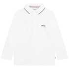 Boss - Boss Long Sleeve Small Polo Shirt Juniors