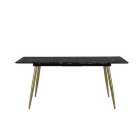 Kendall 4-6 Seater Extendable Dining Table, Marble Effect