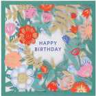 M&S Happy Birthday Floral Laser Cut Card