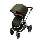 Ickle Bubba Stomp V4 All in One Travel System with Isofix Base - Woodland on Chrome with Tan Handles
