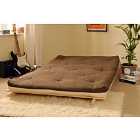 SleepOn Albury Sofa Bed Set With Tufted Mattress Cream-Chocolate