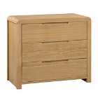 Julian Bowen Curve 3 Drawer Chest Of Drawers