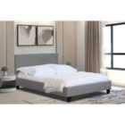 SleepOn Modern Fabric Light Grey Bed Frame