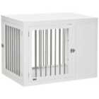Pawhut Furniture-style Dog Crate w/ 2 Lockable Doors - Medium/Large