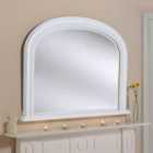 Yearn Beaded Curved Overmantel Wall Mirror