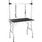 Tectake Dog Grooming Table with Two Slings