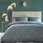 furn. Bee Deco French Blue Duvet Cover and Pillowcase Set