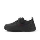Kickers Junior Stomper Lo Leather Shoes - Black