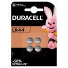 Duracell Alkaline Button LR44 Batteries 1.5V (76A / A76 / V13GA) 4 per pack
