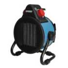 Erbauer Electric 2500W Blue, black & red PTC workshop heater