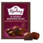Mr Kipling Signature Double Chocolate 10 Gooey Brownie Bites 192g