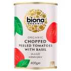 Biona Organic Chopped Tomatoes with Fresh Basil 400g
