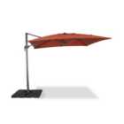 Square cantilever parasol 3x3m - Falgos - Terracotta