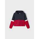 Name It Red Colour Block Love Logo Hoodie