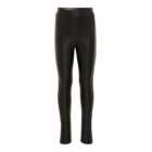 KIDS ONLY Black Coated Leather-Look Leggings