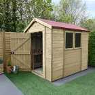 Forest Garden Timberdale 8 x 6ft Apex Shed with Base