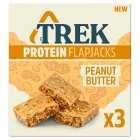TREK Peanut Butter Protein Flapjacks Multipack, 3x50g
