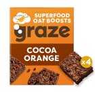 Graze Cocoa Orange Oat Boosts, 4x30g