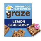 Graze Lemon Blueberry Oat Boosts, 4x30g