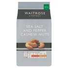 Waitrose Sea Salt & Pepper Cashews, 200g