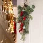 Jingle Bell Red Berry Door 58cm Christmas Decoration Swag