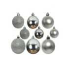30 Silver Christmas Tree Baubles
