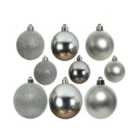 2 x 30 Silver Christmas Tree Baubles