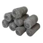 Faithfull Steel Wool, Assorted Grades 20g Rolls Pack 8 FAIASW8A