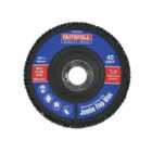 Faithfull Abrasive Jumbo Flap Disc 100mm Coarse FAIFD100C